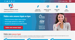Desktop Screenshot of annoncelegale.com
